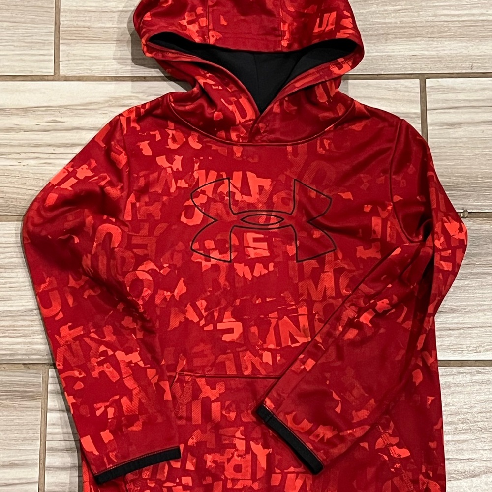 Under Armour Kids Graphic Red Hoodie